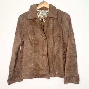 Vintage Y2K earthy brown jacket
